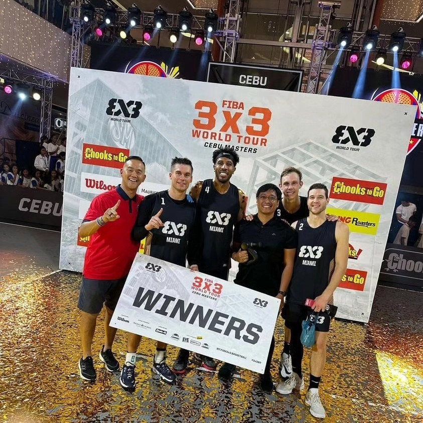 Cebuano strength and conditioning trainer gets pointers from ex-NBA wellness coach. Roger Justine Potot (2nd from right) joins Miami-USA and Erwin Valencia (leftmost) during the awarding. | Photo from Potot
