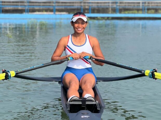PH rower Joanie Delgaco at the Asian Games in Hangzhou, China. –JUNE NAVARRO/INQUIRER