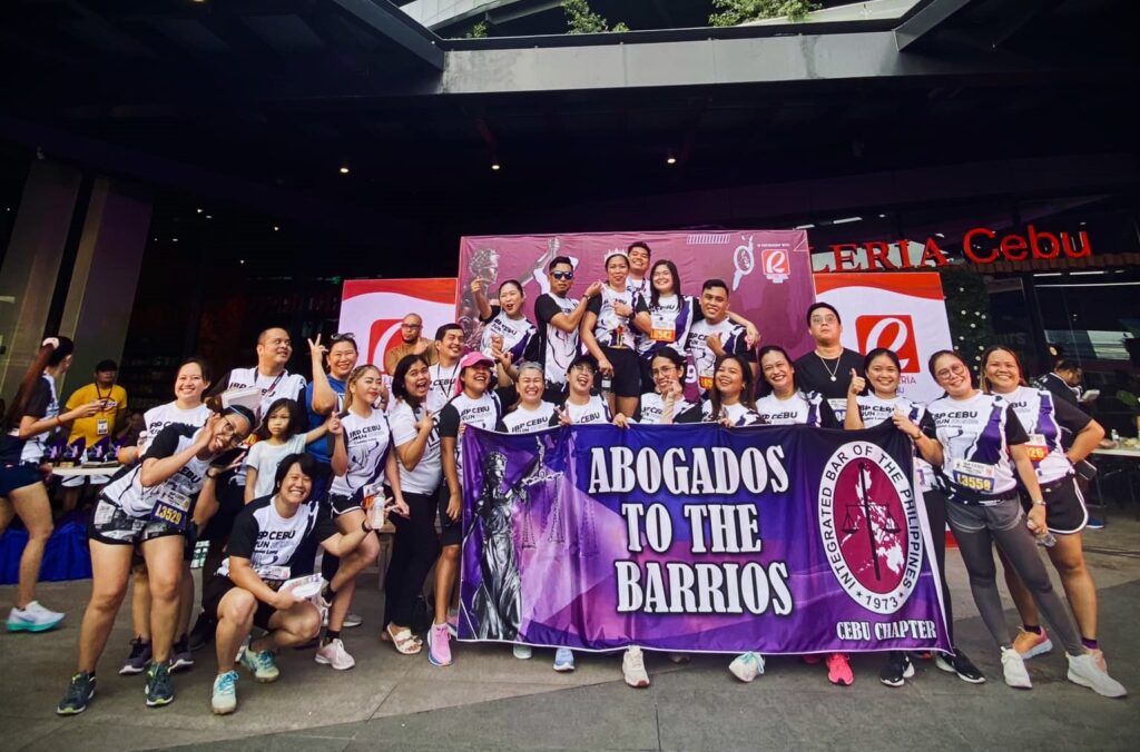 Members of IBP Cebu pose for a group photo after their successful IBP Run 2023: Calma Lang.