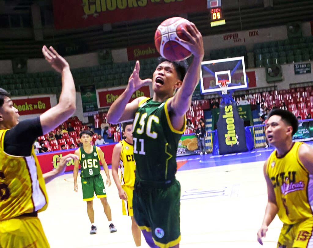 USC Warrior's James Gica during an earlier game against the CIT-U Wildcats in the Cesafi.