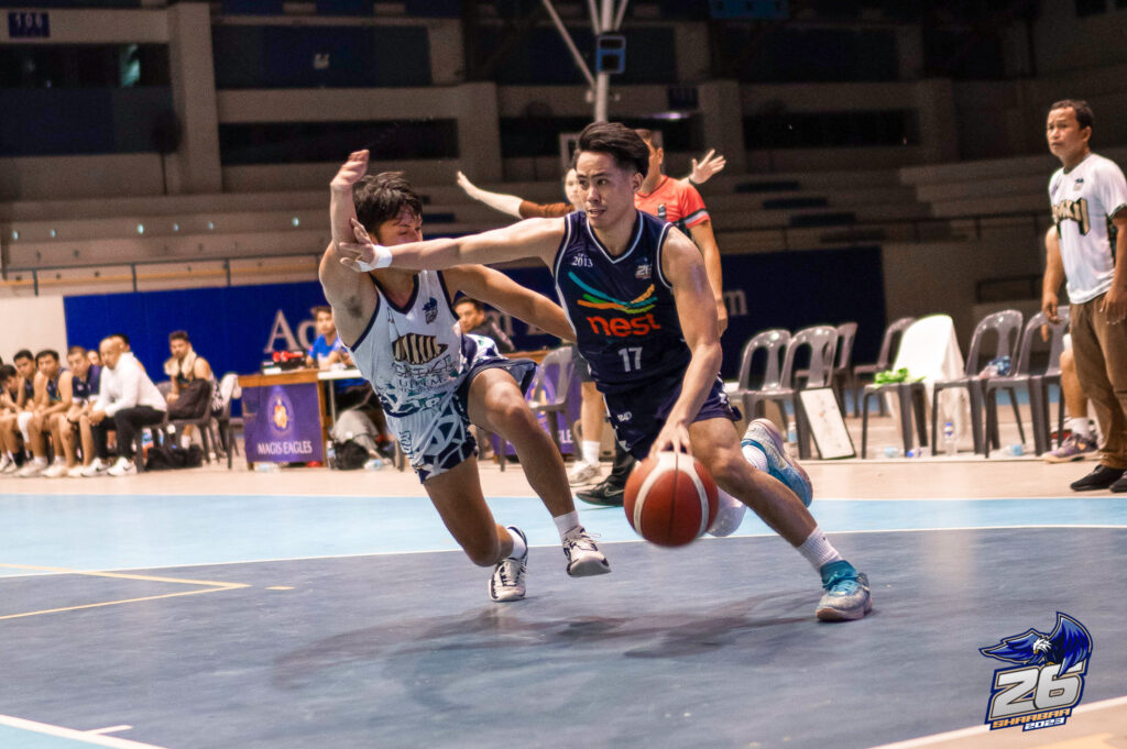 Rendell Senining of Batch 2013 during his game in the SHAABAA on Sunday.