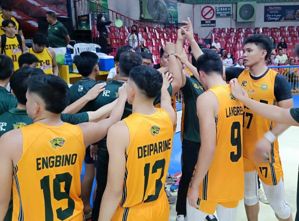 The USJ-R Jaguars during one of their games in the Cesafi.