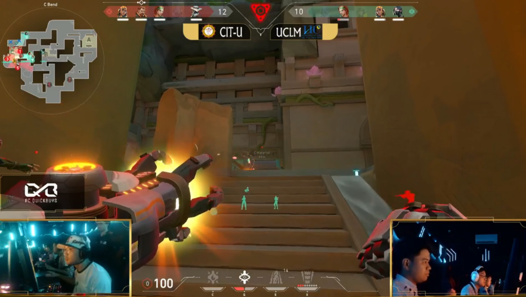 Screen grab from CIT-U's win over UCLM in the Cesafi Esports League's Valorant competition.