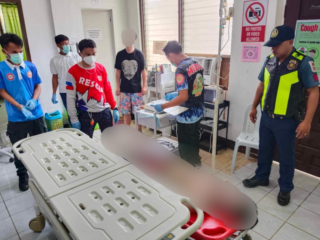 Japanese, Korean drown in Mandaue, Camotes. In photo is the Korean national was declared dead on arrival at the Camotes District Hospital, who died allegedly of drowning. | Contributed photo