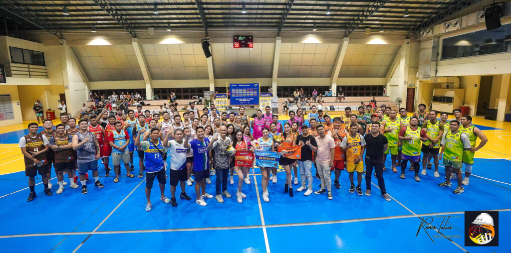 Civil Engineer teams get first wins as Buildrite Cup hoops tourney starts. The competing teams and organizers of the Buildrite Cup basketball tournament pose for a photo during the opening ceremony last Saturday, October 21, 2023, at the CPA gymnasium. | Photo from Ronex Tolin