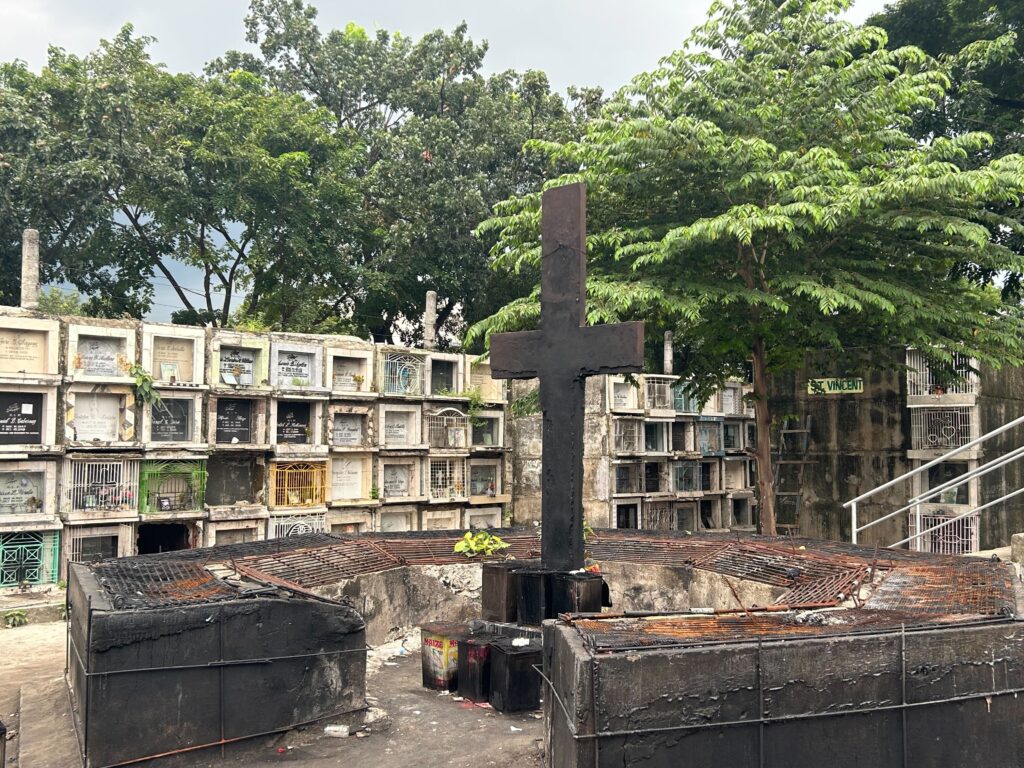 KALAG-KALAG 2023: This is the Dakong Krus at the Calamba Cemetery. Expect this area to be filled with people lighting candles there to offer for their departed loved ones. | Recca Romulo