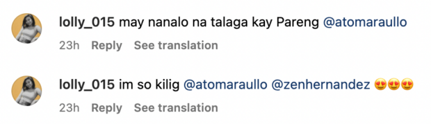 Atom Araullo seen with Zen Hernandez in Hong Kong comments