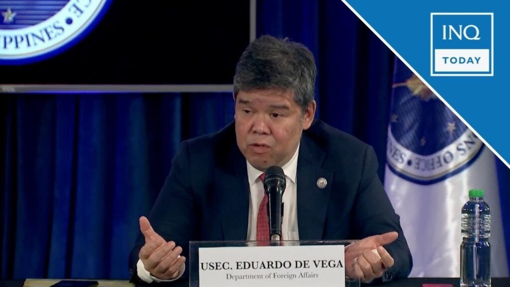 Eduard de Vega, DFA undersecretary. | Inquirer.net file photo