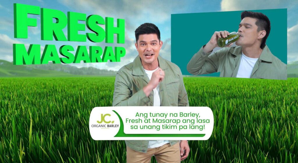 Dindong Dantes, JC Organic Barley's newest product endorser.