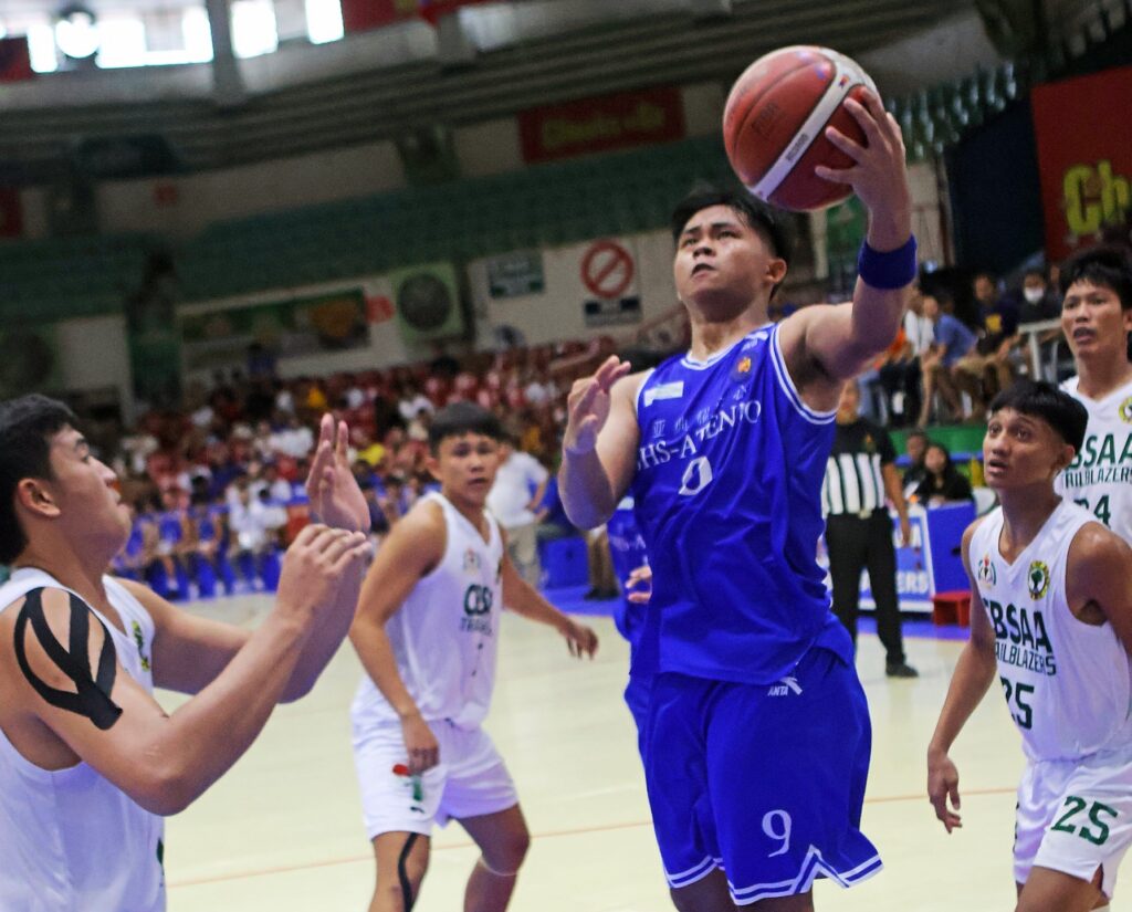 Cesafi: Defending champs Magis Eagles to go up against leader Baby Webmasters. SHS-AdC's Jared Bahay goes for a layup during their Cesafi game vs. CBSAA Trailblazers. | Photo from Sugbuanong Kodaker