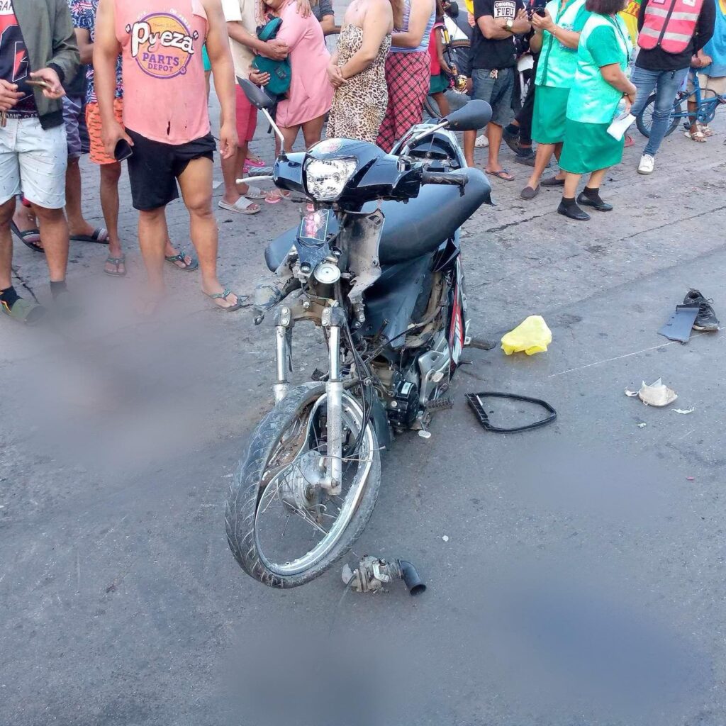 Korean national flees after bumping truck, ends up in multiple vehicle collision. In photo is the motorcycle driven by the rider who was killed in the accident. | Paul Lauro