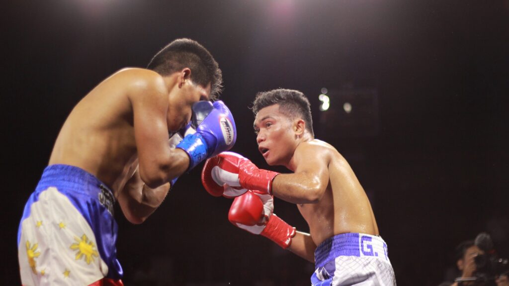 ‘Kumong Bol-anon 13’: Amparo in title eliminator fight with stacked undercard bouts. In photo is PMI's Gerwin Asilo in his bout versus Jerry Pabila last November 4 in Tagbilaran City. | Photo from PMI Bohol Boxing Stable