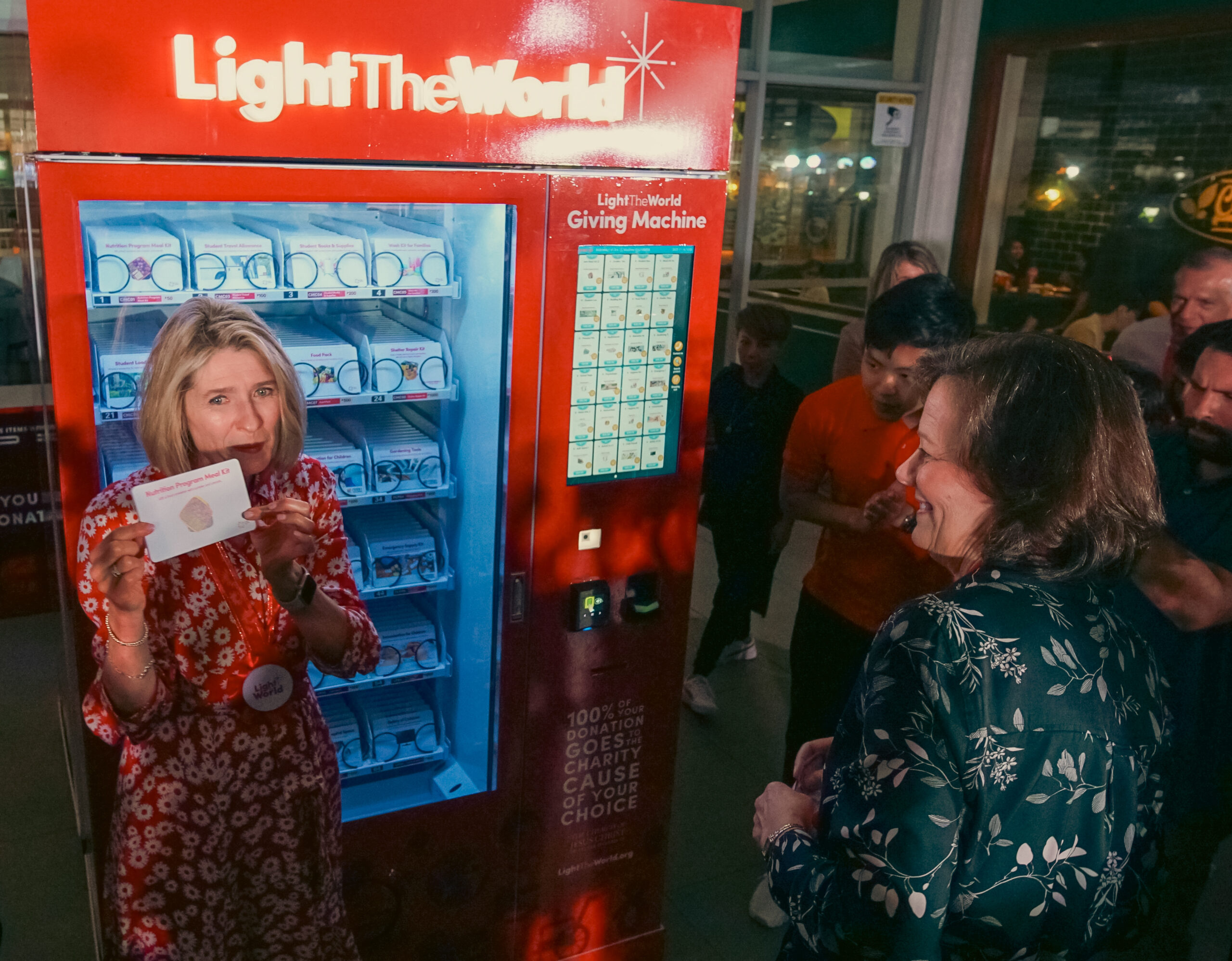 The Church of Jesus Christ of the Latter-day Saints Launch Light the World Giving Machines