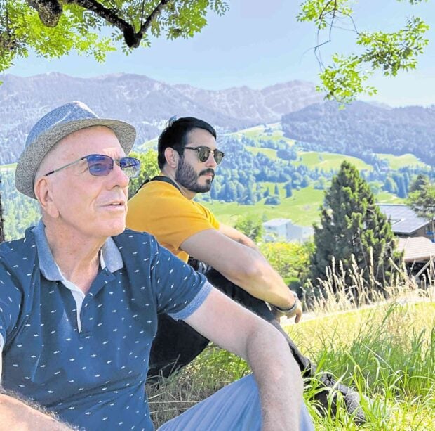 Anderson with his dad, Gerald Randy Anderson Sr., in Switzerland —PHOTOS FROMGERALD ANDERSON/ INSTAGRAM