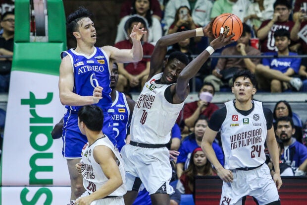 UP eliminates Ateneo. In photo is UP's Malick Diouf.–MARLO CUETO/INQUIRER.net