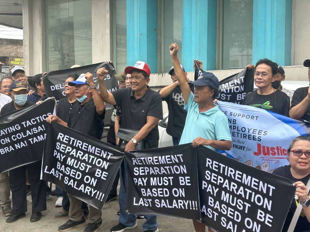 PNB retirees in Cebu join the nationwide rally on November 7 to call for the release of their money claim.