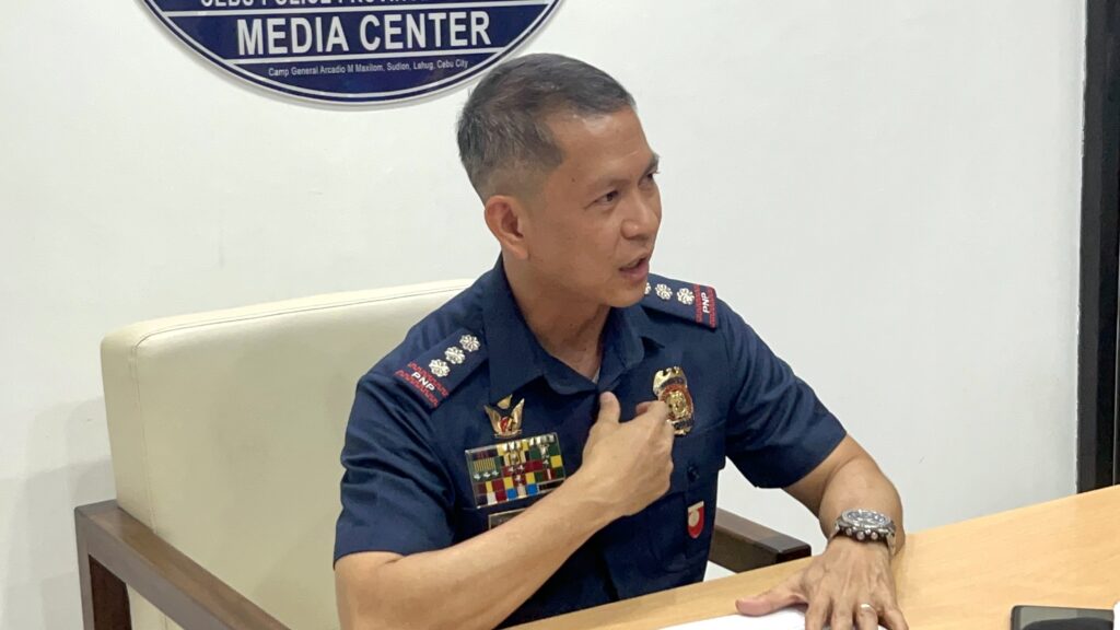 Shabu worth P90,000 seized, 16 nabbed in a week’s operations  -- CPPO. In photo is Police Colonel Percival Zorrilla, provincial director of the Cebu Police Provincial Office.