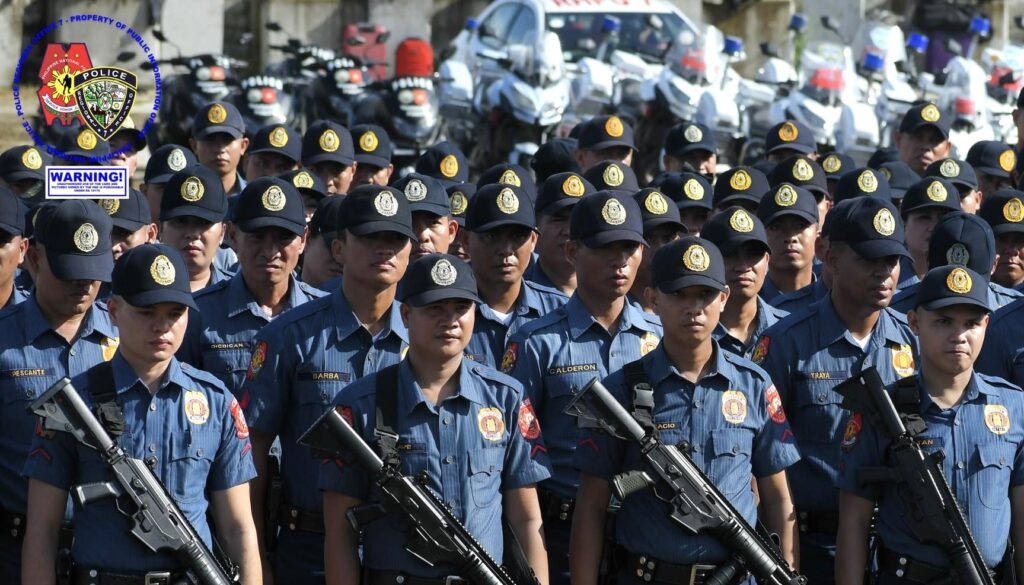 Police: Central Visayas on heightened alert after Marawi bombing. In photo are PRO-7 personnel. 