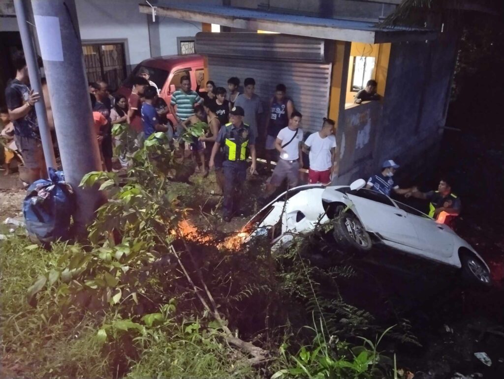 The vehicle that was driven by Gumora Villamor, 77, reportedly fell into a three-meter deep ravine in Barangay Langub, Asturias.