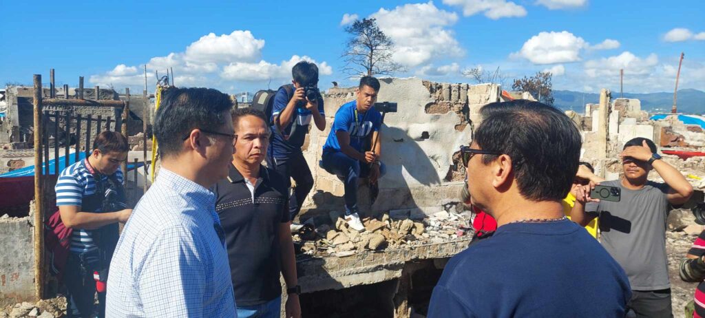 Lapu-Lapu City Mayor Junard "Ahong" Chan plans to expropriate the lot where the Sitio Sta. Maria fire victims live and have a socialized housing project in the area. | Contributed photo 