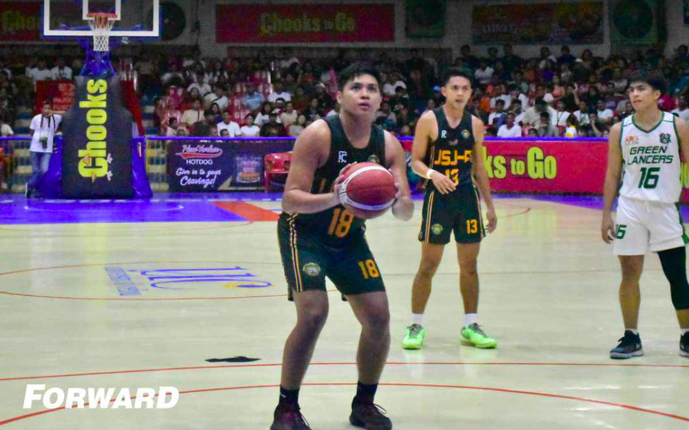 Evan Jose Agbong during one of his games with USJ-R in the Cesafi.
