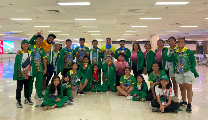 The Cebu City Niños archery team in Batang Pinoy National Championships 2023.