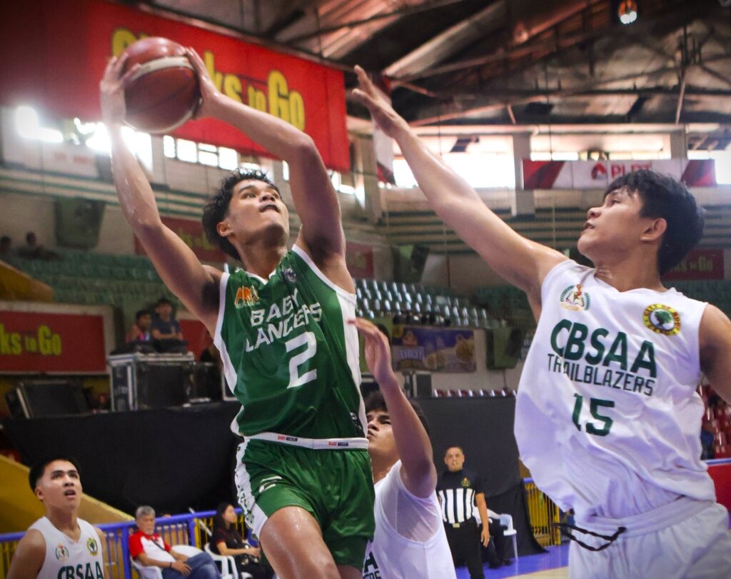 Ismael Culdora goes for a layup in one of his Cesafi games for the UV Baby Lancers.