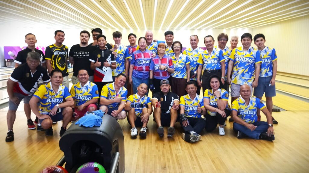 SUGBU member bowlers pose for a group photo during the awarding ceremony of their first doubles tournament last Sunday.
