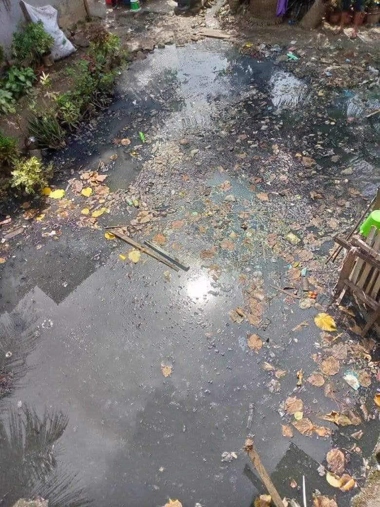 The open septic canal in Barangay Basak, Lapu-Lapu City where a two-year-old boy drowned. | Contributed photo