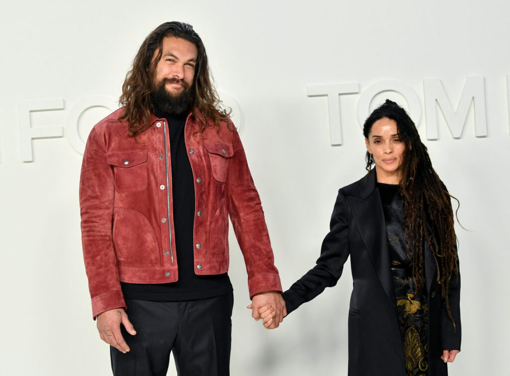 Lisa Bonet files for divorce from Jason Momoa. In photo are Jason Momoa and Lisa Bonet attending the Tom Ford AW20 Show at Milk Studios on February 07, 2020 in Hollywood, California. | Getty Images via AFP)