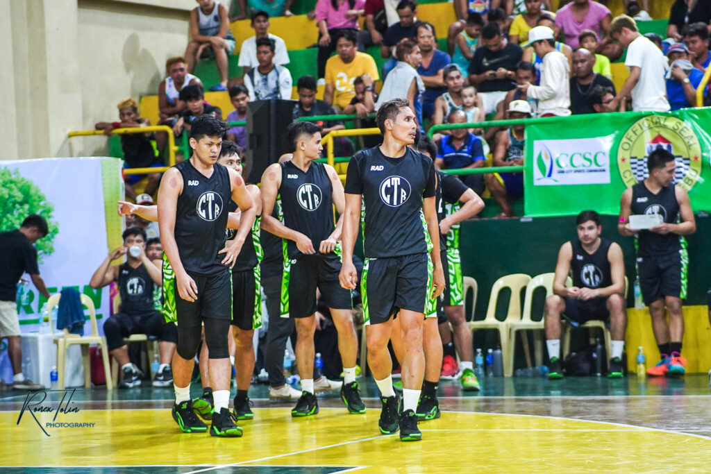 Chase Tower Runs players heading back to the court after a timeout during their Sinulog Cup 2024 Basketball Tournament game. | Photo from Ronex Tolin