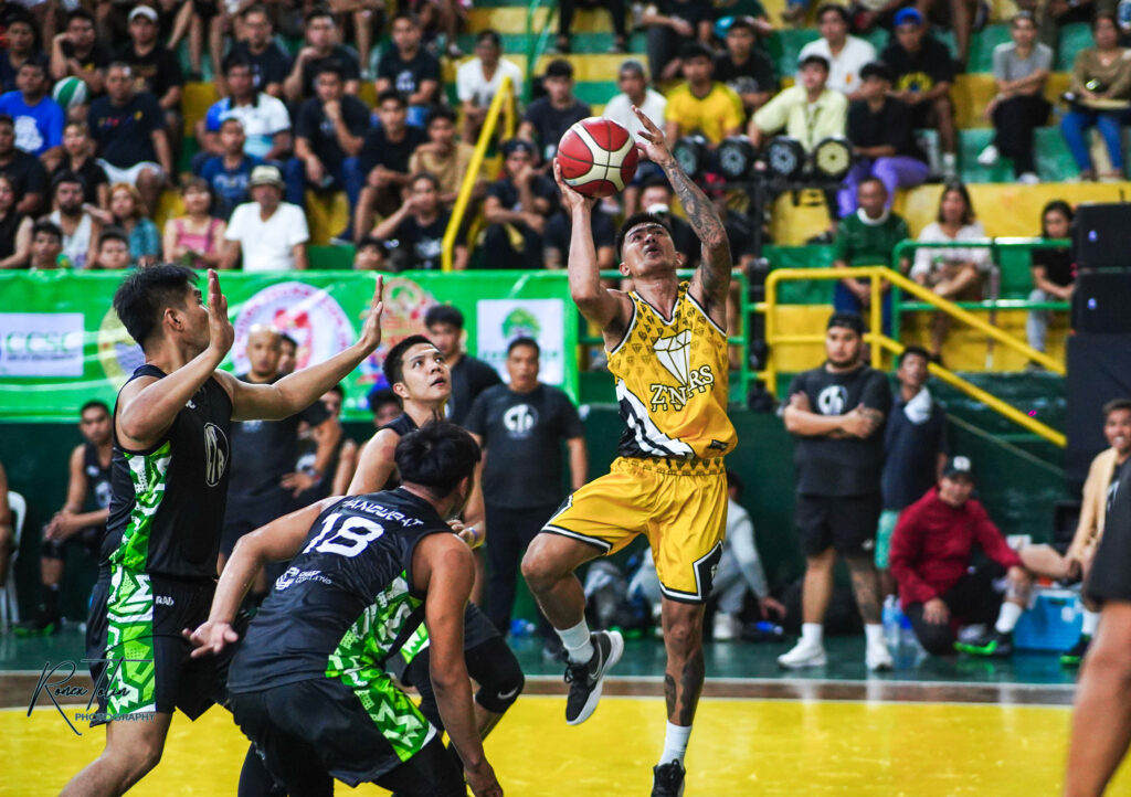Sinulog Cup 2024: OCCCI, Z’nars off to rousing start: In photo is Emman Calo of Z'Nars Jewelry-Marawi City goes for a layup during their Sinulog Cup 2024 game against the Chase Tower Runs. | Photo from Ronex Tolin.
