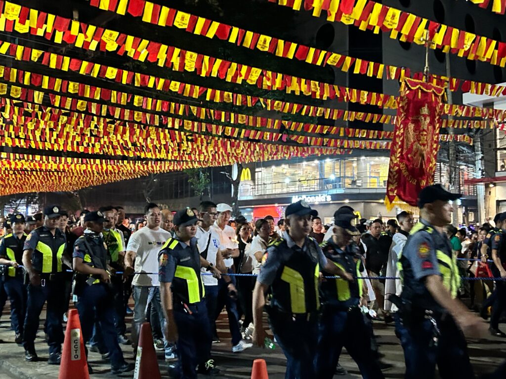 'Walk with Jesus: Cebu City Mayor Michael Rama leads Cebu City officials in joining the procession. | Nina Mae Oliverio