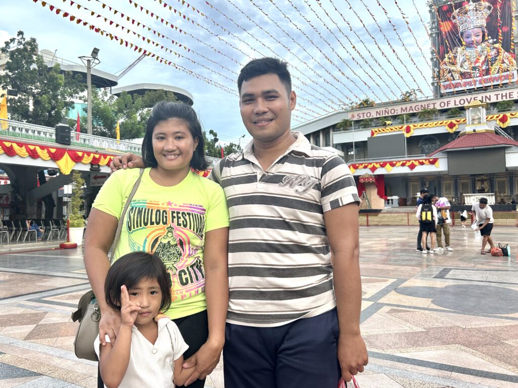 This year, Labuya and Monares will be praying to the Señor Sto. Niño for their little family to spend more joyful days together. | Emmariel Ares