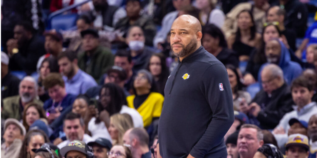 NBA: FILE PHOTO: Dec 31, 2023; New Orleans, Louisiana, USA; Los Angeles Lakers head coach Darvin Ham looks on against the New Orleans Pelicans during the first half at Smoothie King Center./Stephen Lew-USA TODAY Sports/File Photo
