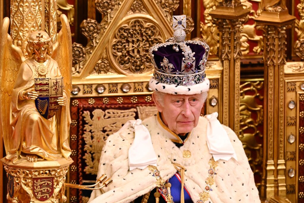 King Charles III is treated for cancer, here is the order of succession to the British throne. In photo is Britain's King Charles III, wearing the Imperial State Crown and the Robe of State, sits on The Sovereign's Throne in the House of Lords chamber, during the State Opening of Parliament, at the Houses of Parliament, in London, on November 7, 2023. | [File Photo] AFP 