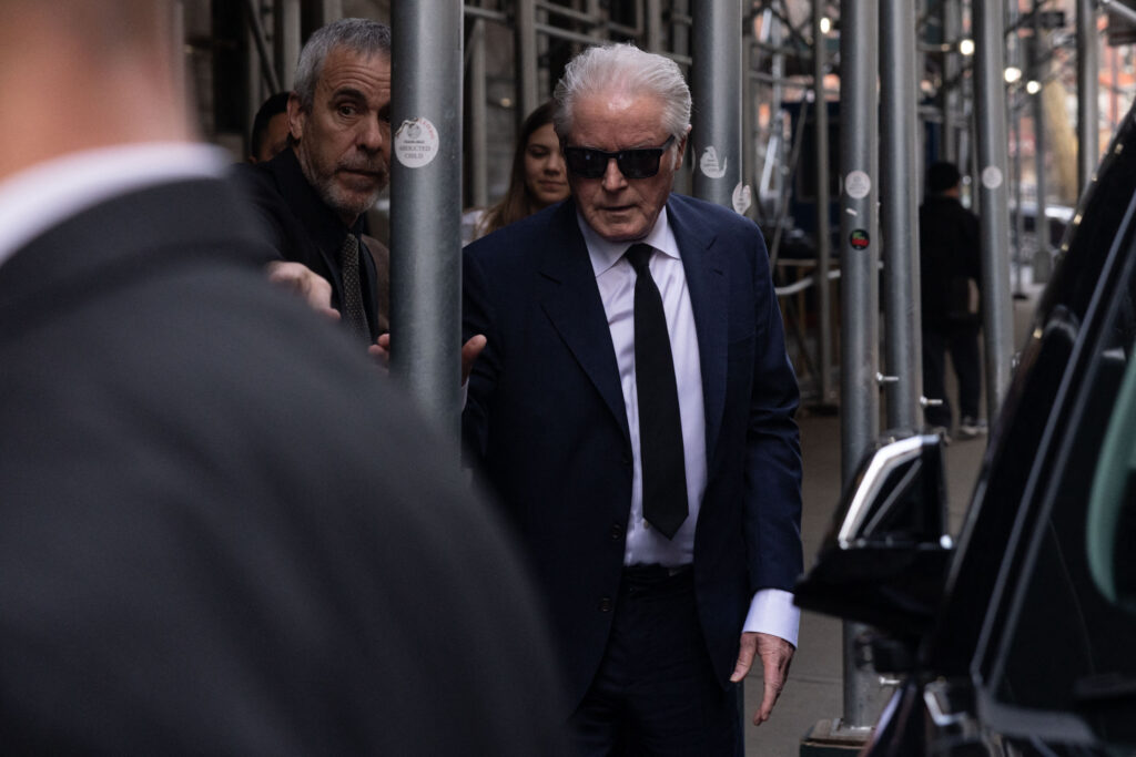 Eagles' 'Hotel California' lyrics drama plays out in NY court.  In photo is US musician Don Henley of the band "Eagles" leaving the Manhattan Criminal Court on February 26, 2024, in New York. | AFP