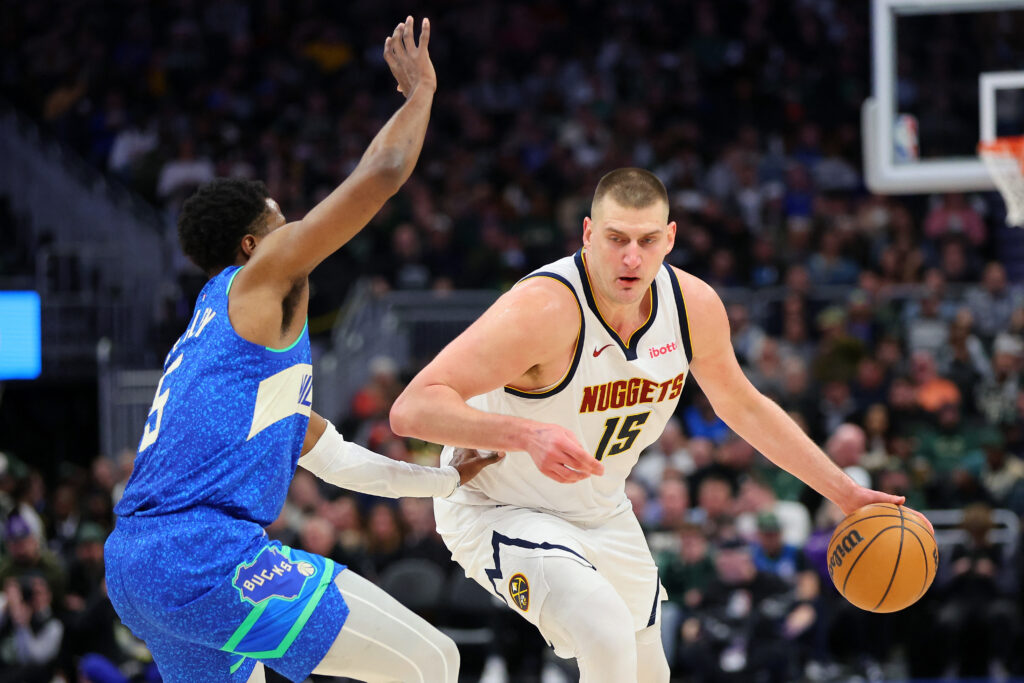 NBA: Stretch run arrives, time for playoff push. NBA: Nikola Jokic #15 of the Denver Nuggets is defended by Malik Beasley #5 of the Milwaukee Bucks during a game at Fiserv Forum on February 12, 2024 in Milwaukee, Wisconsin. Getty Images via AFP [FILE PHOTO]