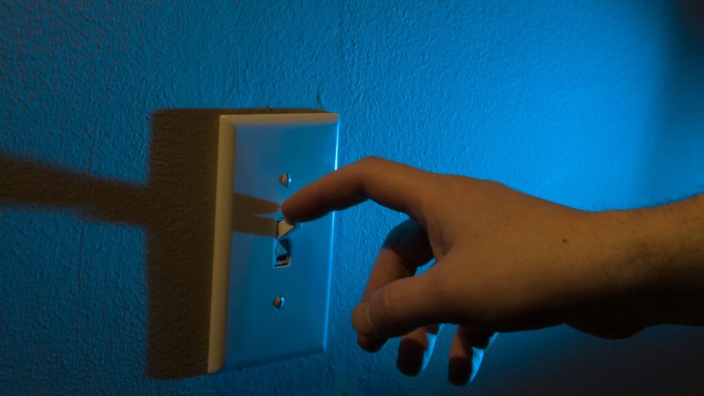 Turn off lights and unplug appliances in other rooms