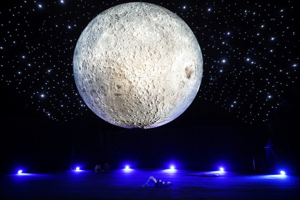 Human ashes to moon? A local resident visits 'Experiencia Moon', an artwork installation by British artist Luke Jerram of a seven-meter diameter moon model that showcases high resolution detailed images of the lunar surface, in Santiago, Chile, July 3, 2023. |Reuters (File Photo)