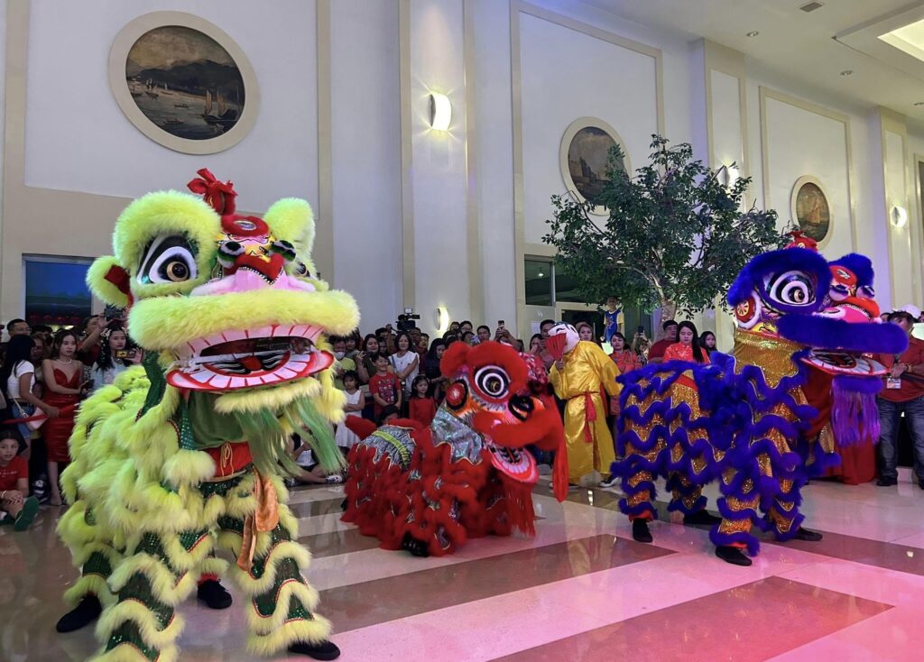 Driving negativity away, a Lion Dance performance graces Waterfront Cebu City Hotel and Casino's celebration of the Lunar New Year