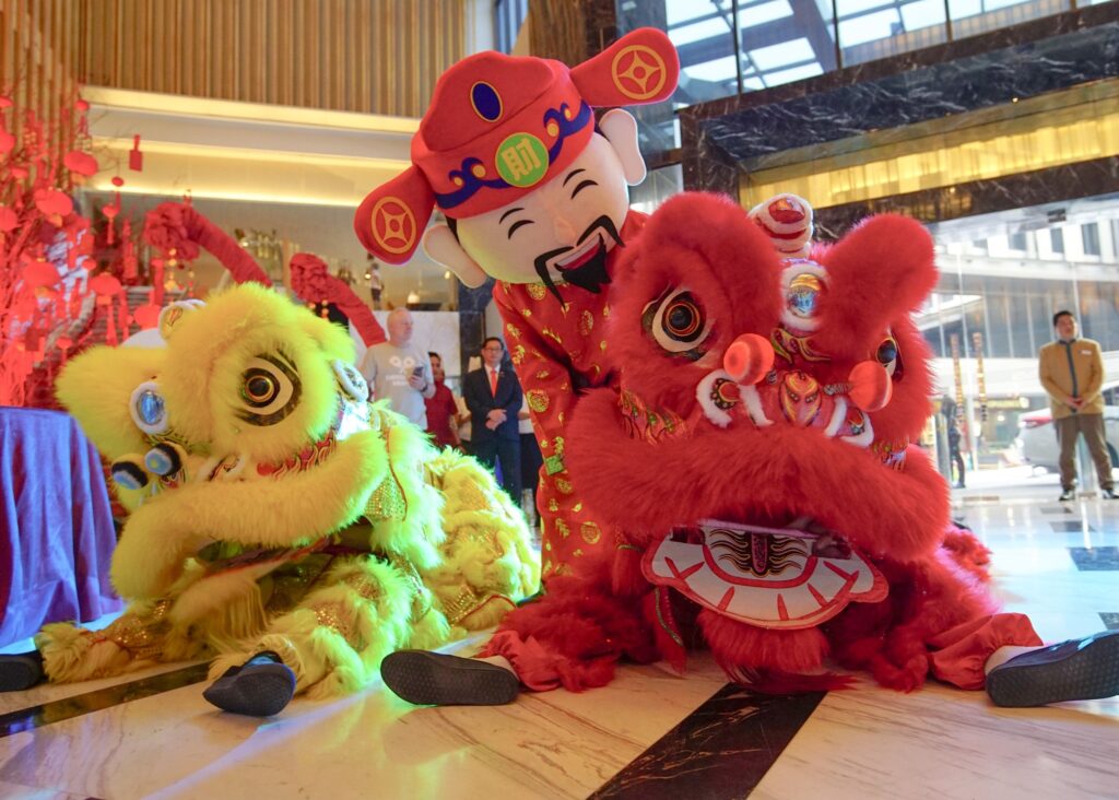 Dragon and Lion Dance at Bai Hotel Cebu
