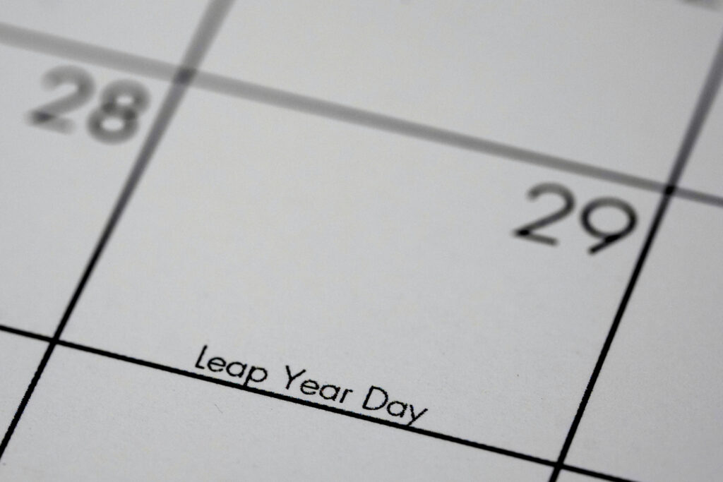 Leap Day: February, 29, otherwise know as leap year day, is shown on a calendar Sunday, Feb. 25, 2024, in Overland Park, Kansas. | AP Photo
