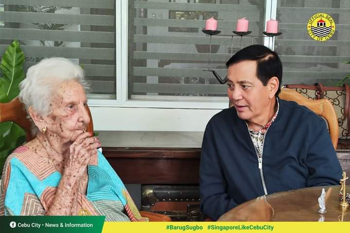 Centenarian received gift cheque worth P100,000