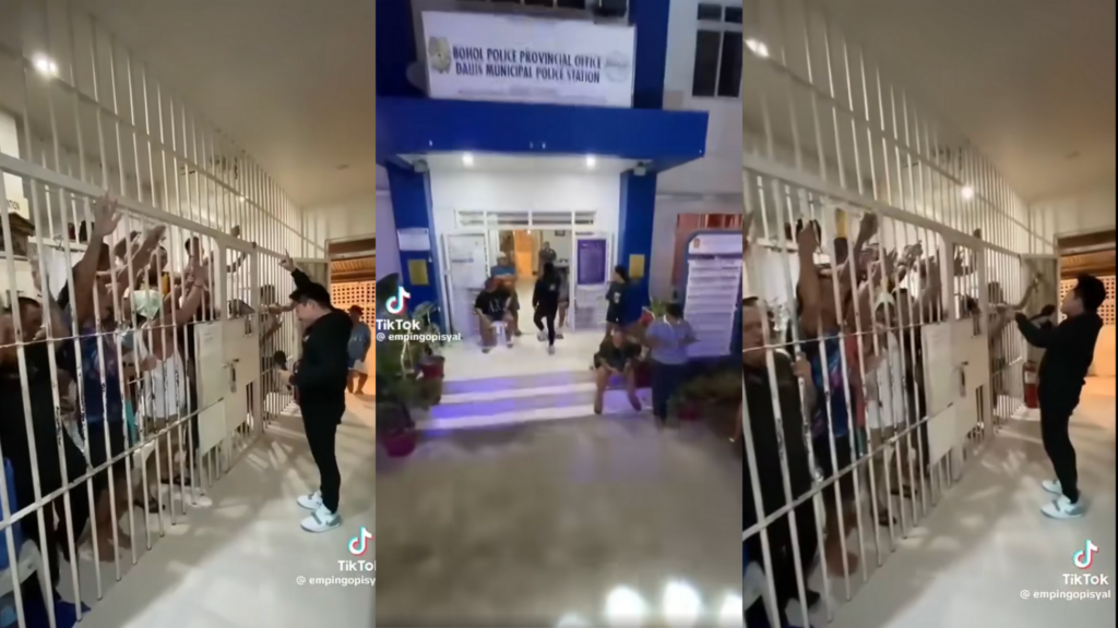 Bisrock singer jamming with inmates in Bohol