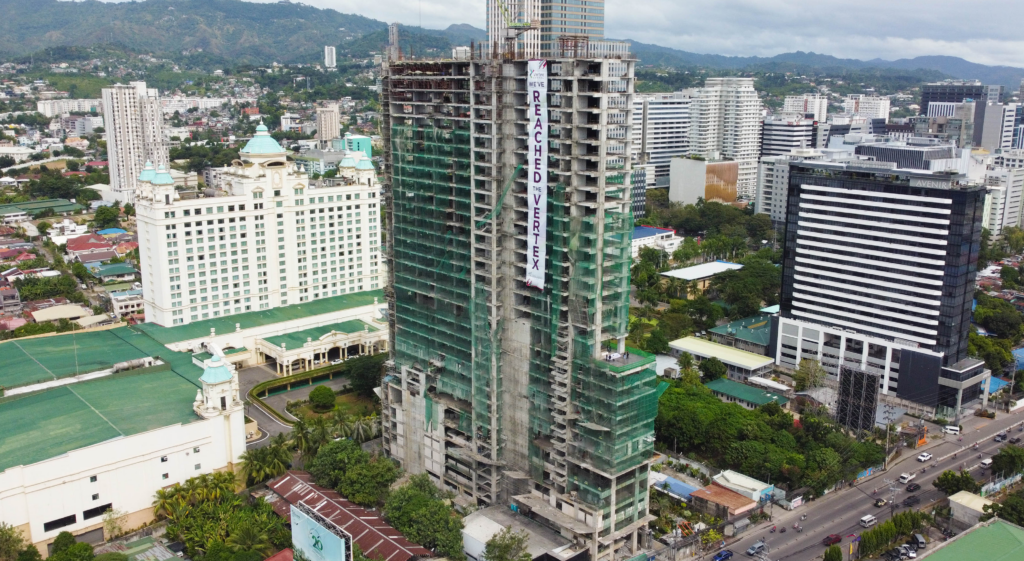 New heights attained as Priland Residences completes the topping off of Vertex Central, its mixed-use condominium