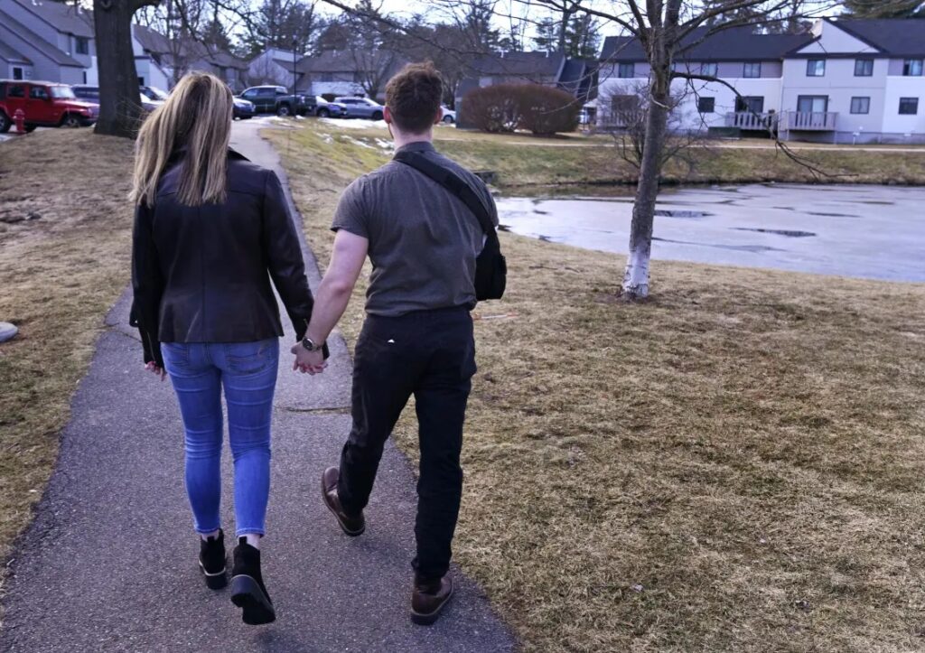 Couple walking 