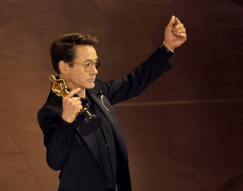 "Oppenheimer" wins Oscar. Robert Downey Jr. accepts the Best Picture award for "Oppenheimer" onstage during the 96th Annual Academy Awards at Dolby Theatre on March 10, 2024 in Hollywood, California. Kevin Winter/Getty Images/AFP 