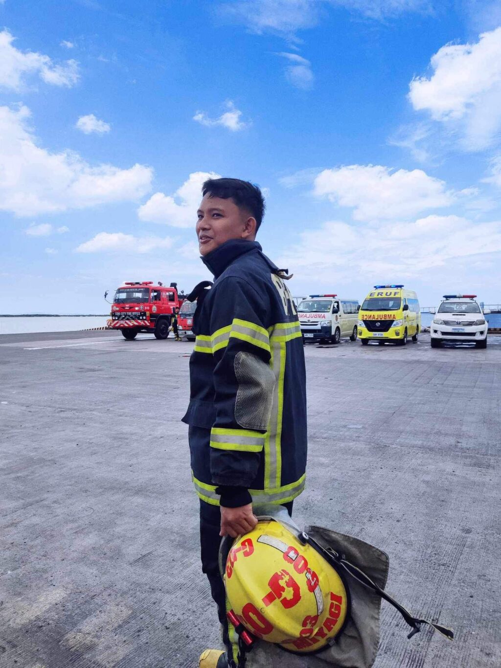 faces of cebu firefighter Eary Francis Miaga