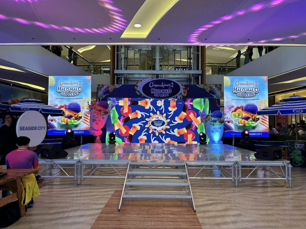 Main stage of the Chowking's Halo-halo Land in Cebu